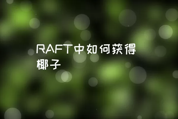 RAFT中如何获得椰子